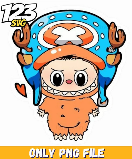 chopper anime labubu png, labubu png, labubu chopper - 123SVG Store
