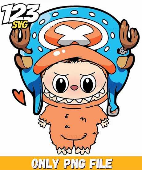chopper inspired labubu png, labubu png, labubu chopper png - 123SVG Store