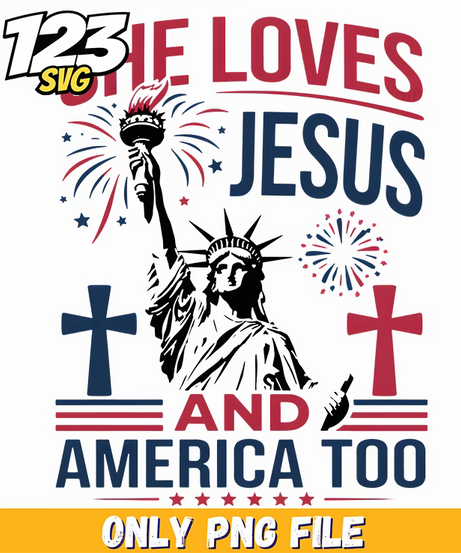 christian america png, loves jesus america, christian faith america - 123SVG Store