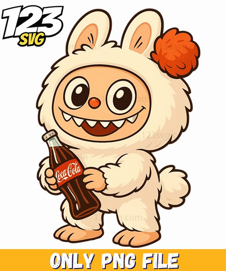 coca cola bunny labubu png, labubu png bunny, labubu bunny cartoon - 123SVG Store