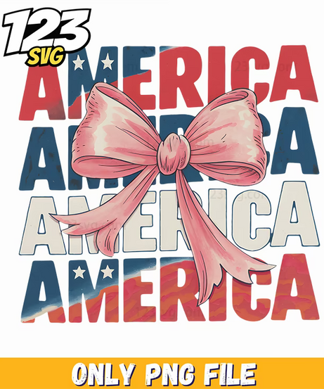 coquette bow america png, colorful coquette bow pencil png, valentine decoration png - 123SVG Store