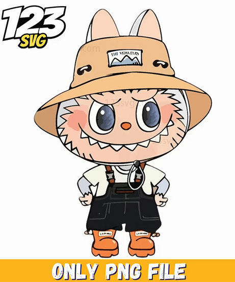 cowboy labubu png, cartoon labubu png, labubu png - 123SVG Store