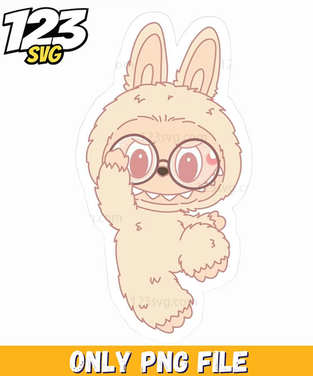 cream bunny glasses png, cute bunny glasses png, bunny glasses transparent png - 123SVG Store