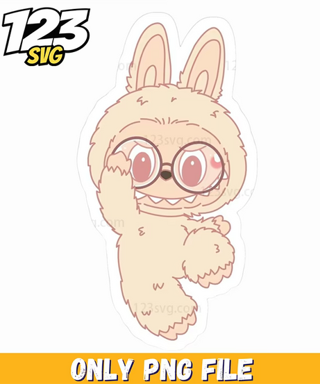 cream bunny glasses png, cute bunny glasses png, bunny glasses transparent png - 123SVG Store