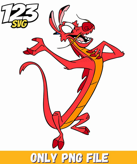 cricket mulan, disney mulan, mulan characters - 123SVG Store