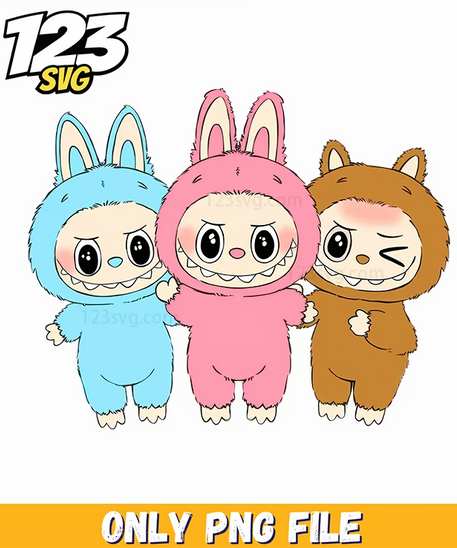 cute labubu friends png, cute labubu friends png, labubu blind box png - 123SVG Store