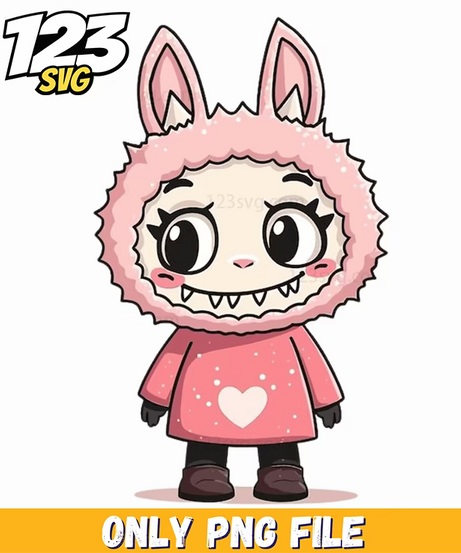 cute labubu girl png, labubu cute girl, labubu cute png - 123SVG Store