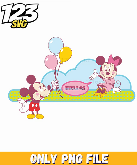 cute mickey minnie png, cute mickey and minnie easter png, mickey mouse and minnie mouse png - 123SVG Store