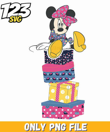 cute minnie mouse gift png, cute minnie mouse holding easter eggs png, minnie mouse cute png - 123SVG Store