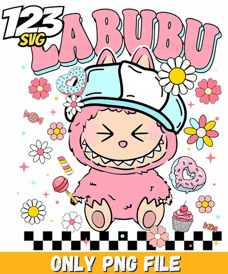 cute sleepy labubu png, labubu png, labubu sleepy png - 123SVG Store