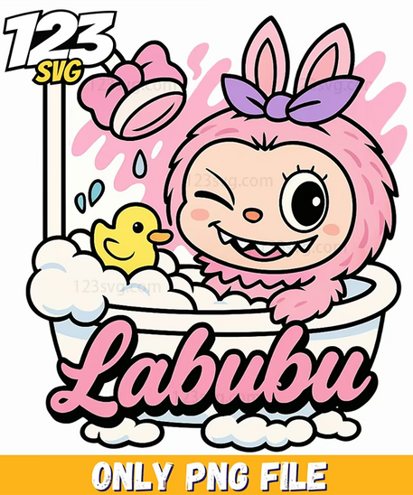 cute sweet labubu logo png, cute labubu png, cute labubu png - 123SVG Store
