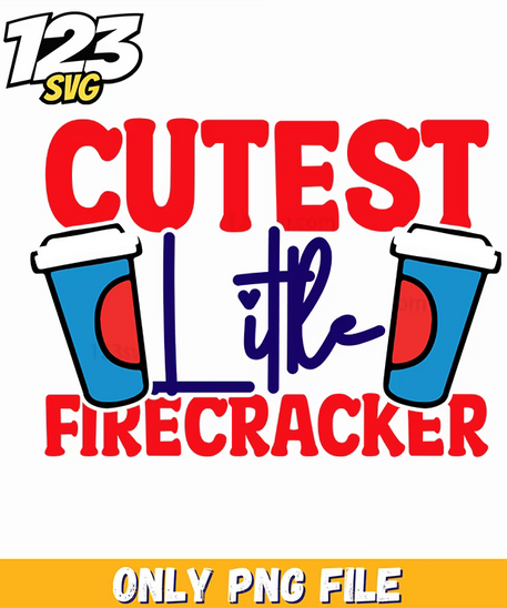 cutest little firecracker drinks png, little firecracker drink, firecracker drink png - 123SVG Store