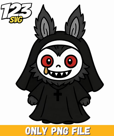 dark gothic bunny png, gothic bunny clip art, bunny png gothic style - 123SVG Store
