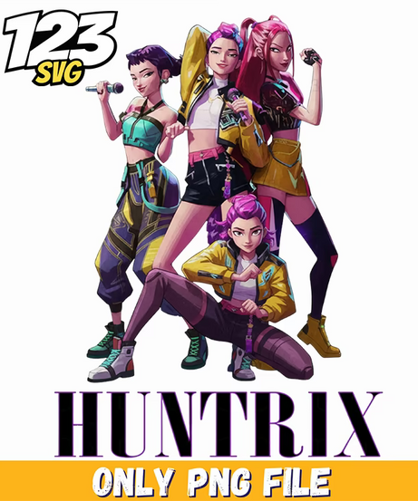 demon hunters png, kpop demon hunters png, kpop demon hunters colorful png - 123SVG Store
