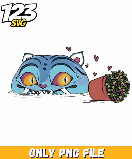 derpy cute blue tiger png, cute baby blue tiger derpy png, derpy blue tiger cartoon png - 123SVG Store