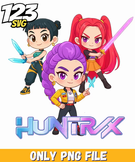 derpy kpop demon hunters pumpkin, kpop demon hunters, kpop demon hunters huntrix - 123SVG Store
