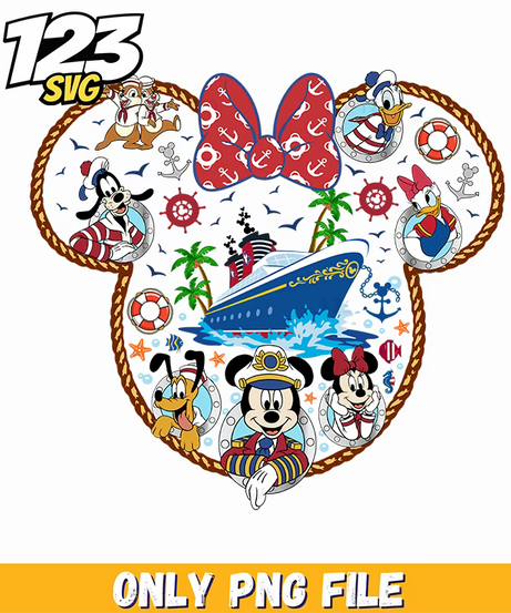 disney family cruise png, disney cruise family, disney family cruise line - 123SVG Store