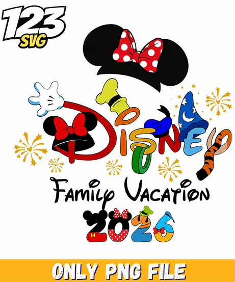disney family vacation 2026 mickey minnie, disney family vacation packages, disney family vacations for 2026 - 123SVG Store