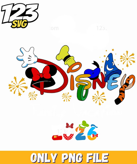 disney family vacation 2026 png 3, disney world vacation package, disney family vacation tips - 123SVG Store