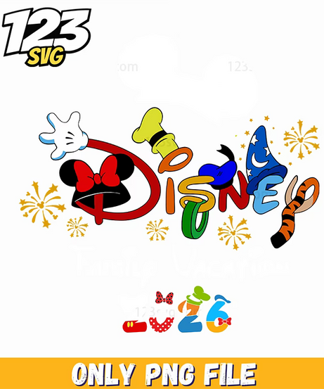 disney family vacation 2026 png 3, disney world vacation package, disney family vacation tips - 123SVG Store