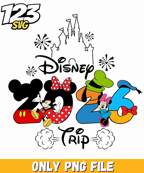 disney family vacation 2026 png, disney family vacations 2026, disney family vacation packages 2026 - 123SVG Store