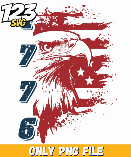 distressed 1776 eagle png, vintage distressed eagle png, distressed liberty eagle png - 123SVG Store