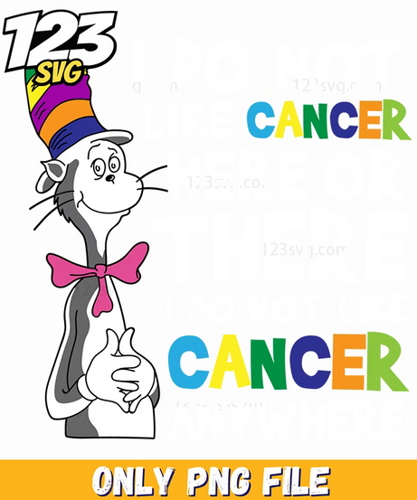 do not like cancer anywhere png, christmas cancer svg, halloween - 123SVG Store
