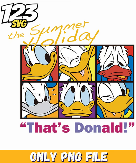 donald duck summer png, bt21 characters png, disney cartoon png - 123SVG Store