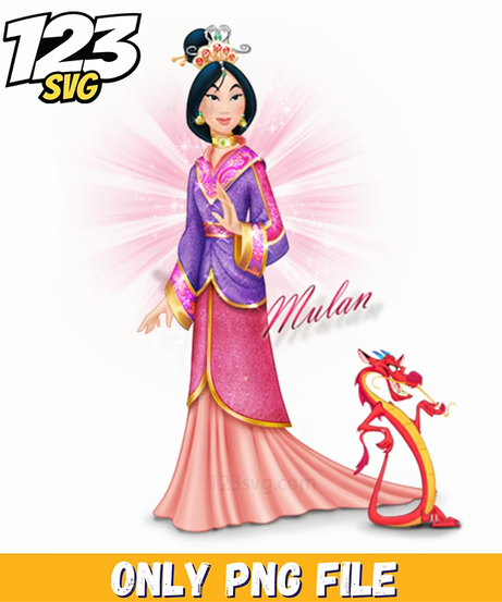 fa mulan, disney mulan, mulan movie - 123SVG Store