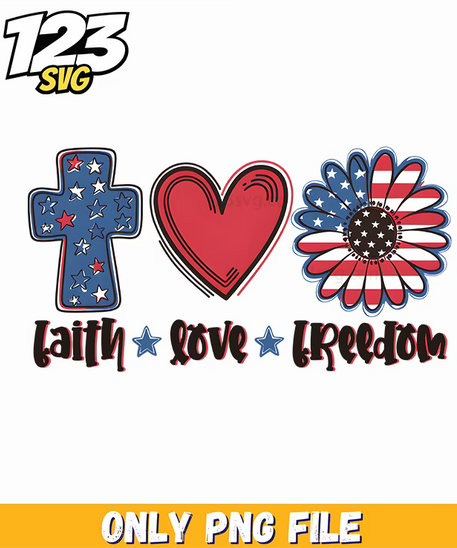 faith love freedom distressed elements cross png, love fighter aesthetic png, freedom a true patriot charlie kirk png - 123SVG Store