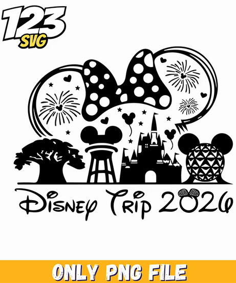 family disney trip png, disney trip planning checklist, disney family vacation packages - 123SVG Store
