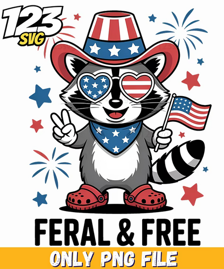 feral and free raccoon style png, cute but feral raccoon png, cute but feral raccoon png design - 123SVG Store