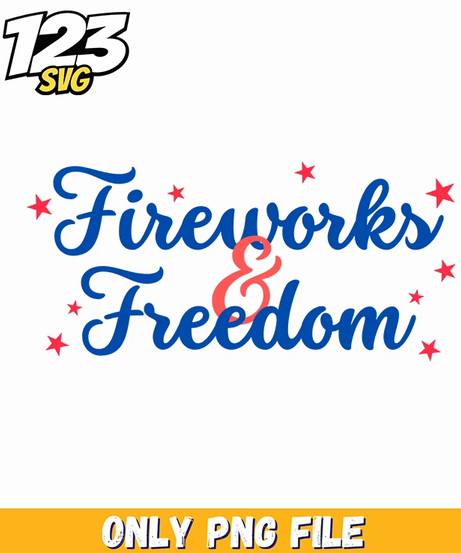 fireworks and freedom starry script png, firework and freedom starry night, fireworks freedom starry sky - 123SVG Store
