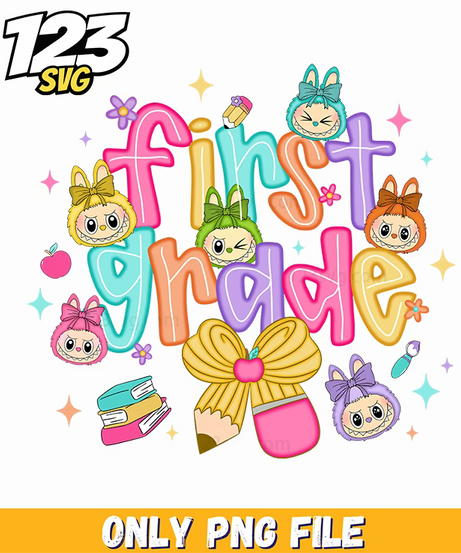 first grade labubu png funny png, labubu funny png, labubu funny images - 123SVG Store