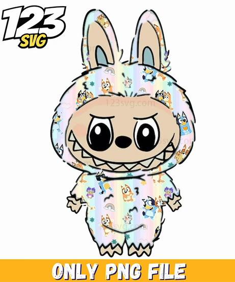 floral labubu png, free labubu png, labubu png clipart - 123SVG Store