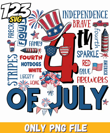 fourth of july subway art typography png, 4th of july png, 4th of july png - 123SVG Store
