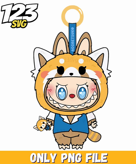 fox pilot labubu png, labubu anime, labubu png - 123SVG Store