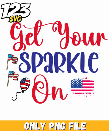 get your sparkle on flags balloons us map png, us map party decorations, party flags and decorations - 123SVG Store