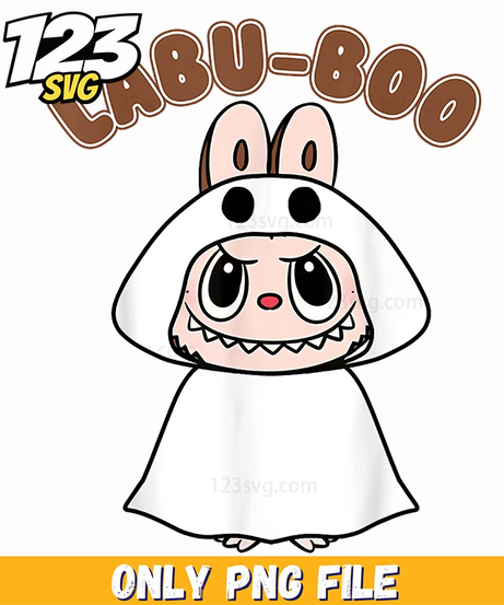 ghost labubu png, labubu png, labubu png transparent - 123SVG Store