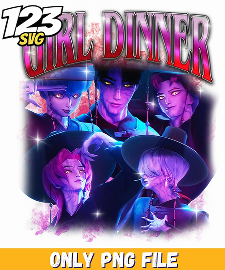 girl dinner png 3, girl dinner illustration png, korean anime png - 123SVG Store