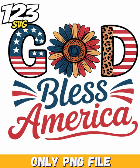 god bless america floral flag texture png, easter themed minnie mouse floral png art design image, america flag png - 123SVG Store