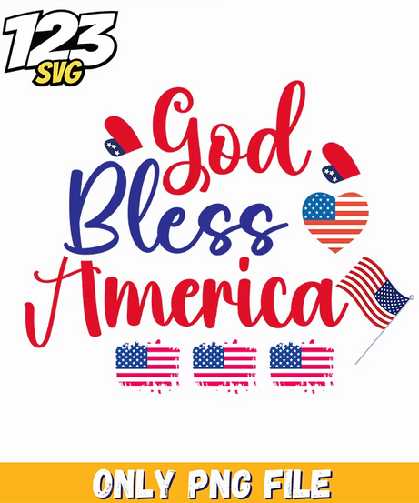 god bless america hearts flags us maps png, usa map with hearts, america map with flags - 123SVG Store