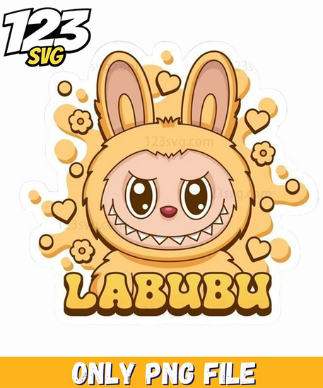 golden labubu logo png, labubu logo png, labubu logo design - 123SVG Store