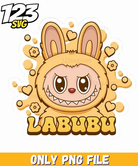 golden labubu logo png, labubu logo png, labubu logo design - 123SVG Store