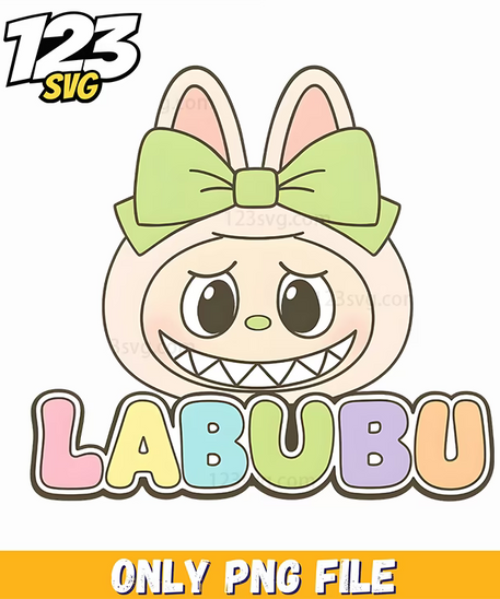 green bow labubu png, labubu png clip art, labubu png free download - 123SVG Store