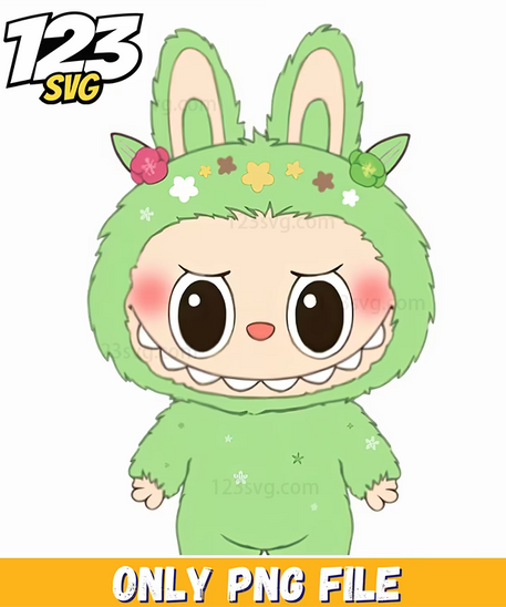 grey bunny labubu png, grey labubu go to school png, labubu characters png - 123SVG Store