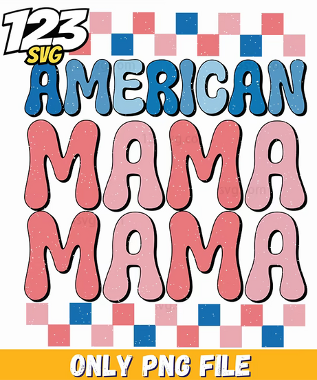 groovy american mama style png, american mama style, mama style png - 123SVG Store