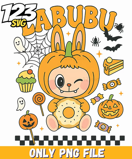 halloween candy bunny png, halloween bunny candy png, bunny halloween candy png - 123SVG Store