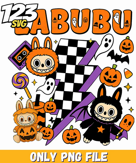 halloween typography labubu png, halloween typography png, halloween typography fonts - 123SVG Store