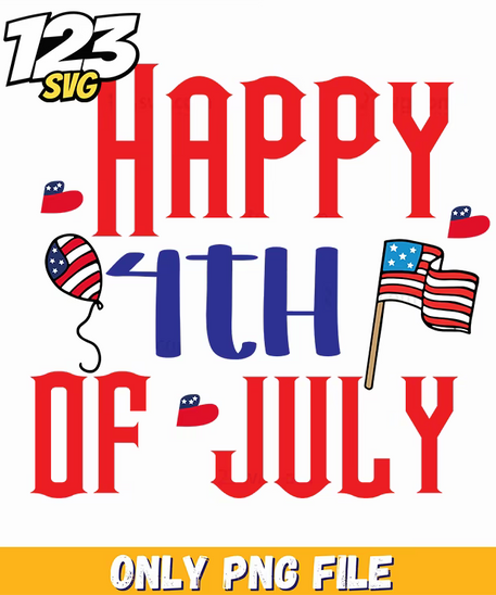 happy 4th of july balloon flags png, july 4th balloon flags, 4th of july balloons - 123SVG Store
